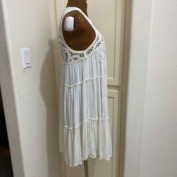 Zara Woman Mini Macrame Dress Size Medium - Picture 4 of 10